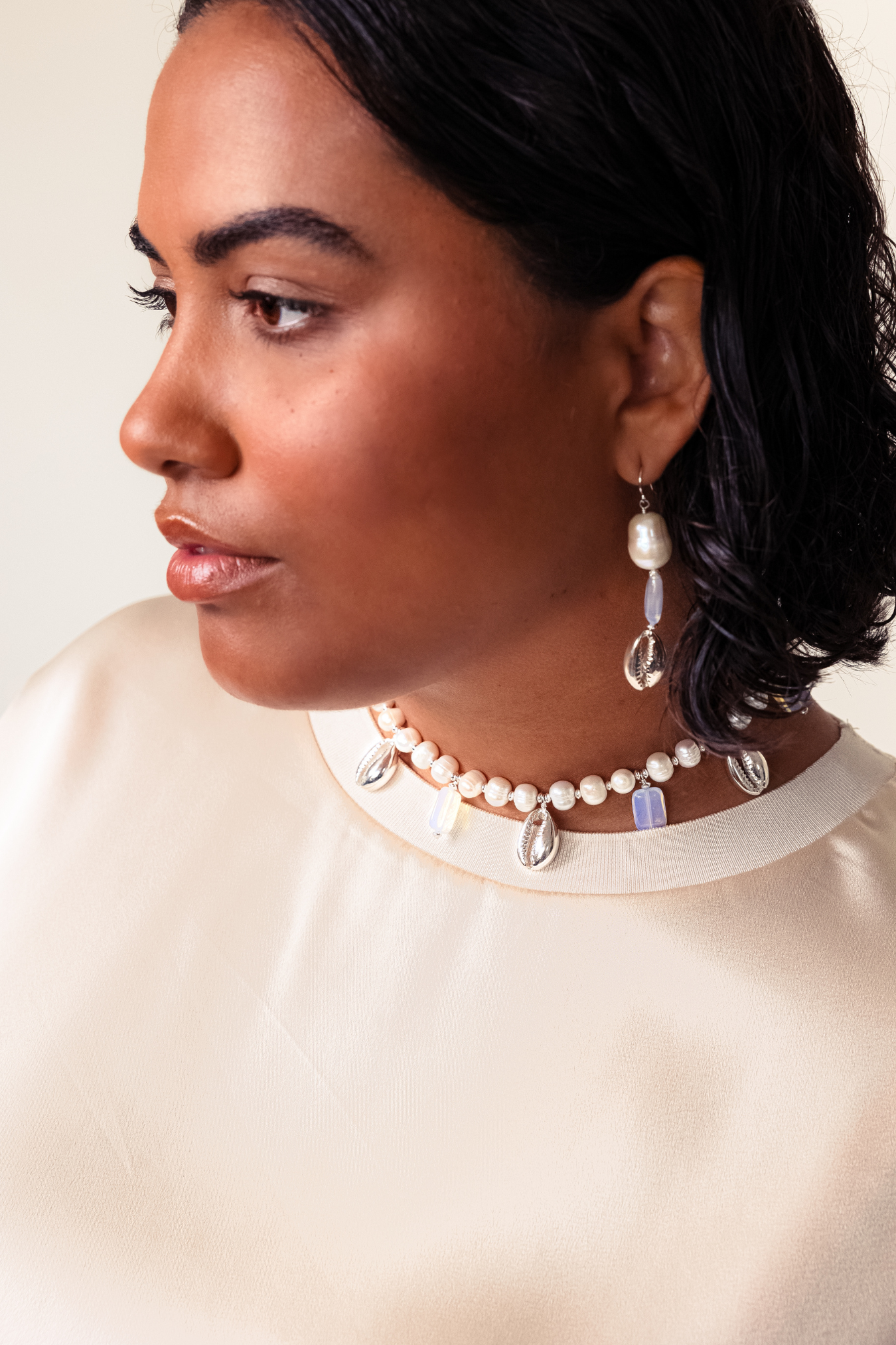 RIVER DROP EARRINGS- SILVER