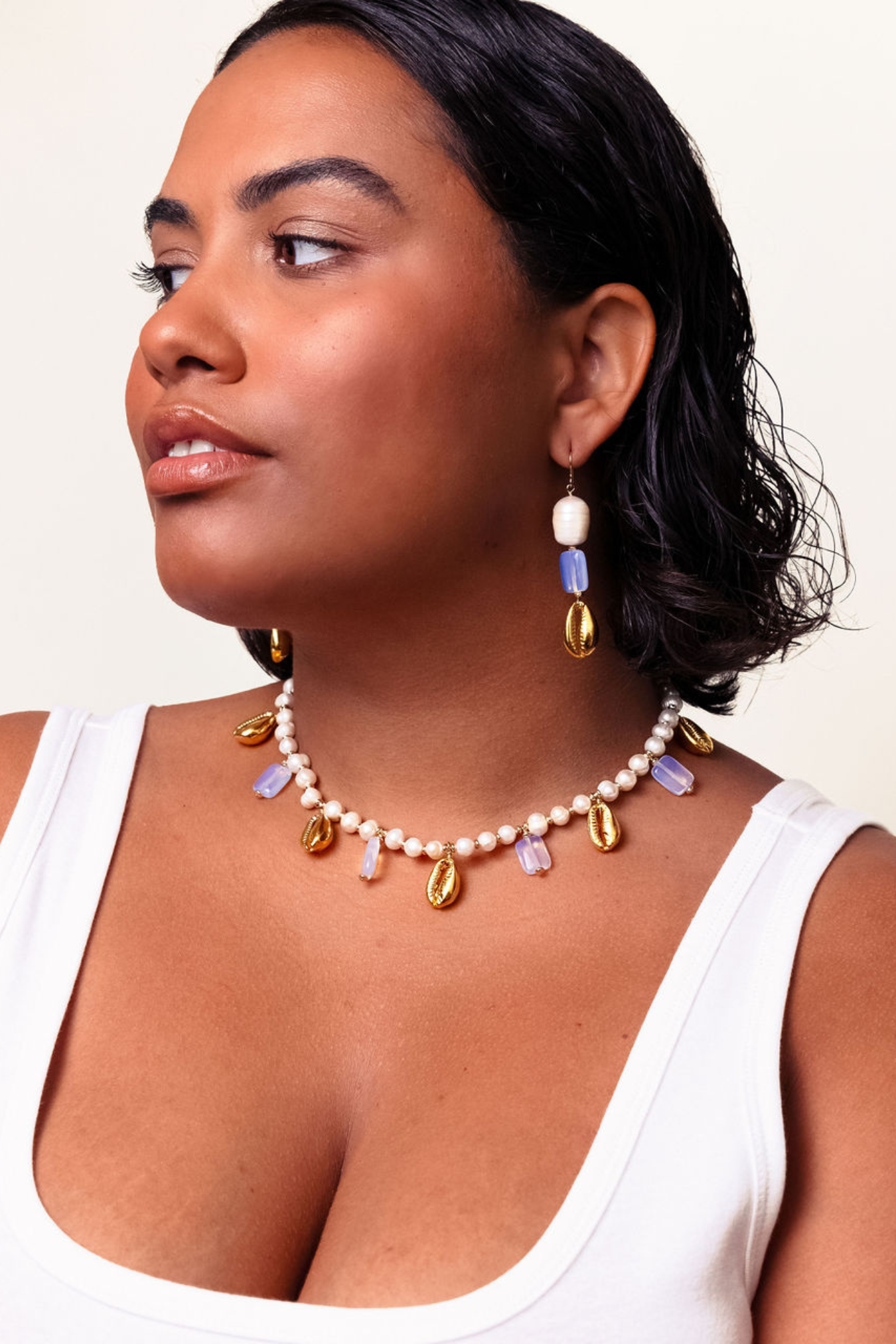 RIVER DROP EARRINGS- GOLD