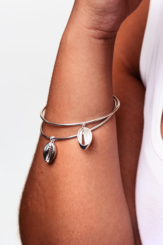 Ọ̀ṢUN'S COIN BANGLE IN SILVER