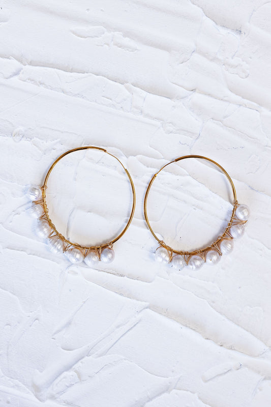 ABUNDANCE HOOPS IN GOLD