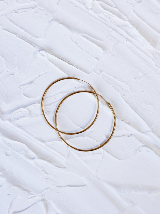 RIVER + SPIRIT HOOPS IN GOLD