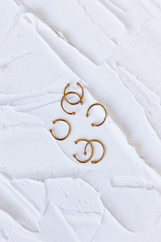 GOLDSPIRATION SKINTY CUFF RING